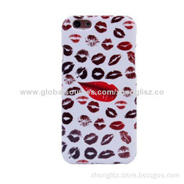 Hot Sales Sexy Lips Series Water Printing PC Case for iPhone 6, Free Samples Will be OfferedNew